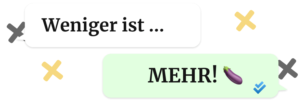 Weniger ist mehr beim Flirten